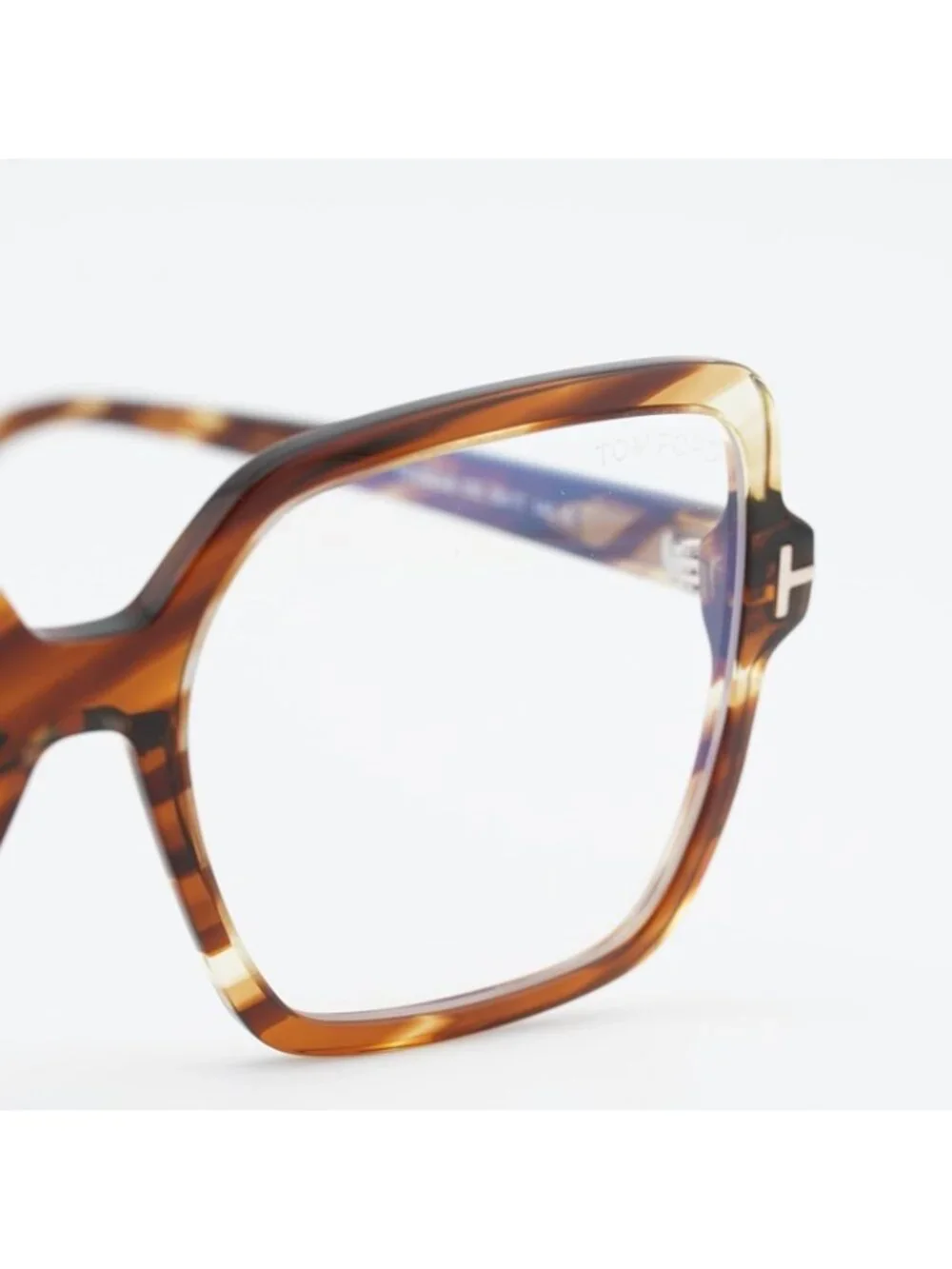 Tom Ford FT6063-B 055 Eyeglasses Coloured Havana 56mm Square Frame